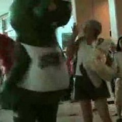 Mascot Scares Public