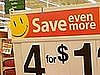Wal-Mart Sale Sign
