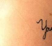 "Your Name" Tattoo