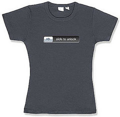 iPhone Slide to Unlock T-shirt From ThinkGeek Invites Strangers to Touch Your Breasts