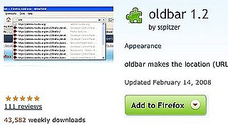 OldBar Restores Your Firefox 2 Location Bar