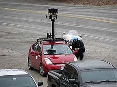 Google Street View Car Pulled Over by the Fuzz! Google Street View Car Pulled Over by the Fuzz!