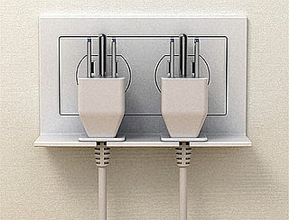 The Hang On Outlet Holds Your Loose Cords Securely 