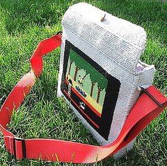 Needlepoint Laptop Case: Totally Geeky or Geek Chic? 