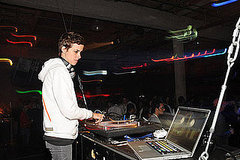 Geeking Out with Samantha Ronson at TechCrunch50/ MySpace Party Geeking Out with Samantha Ronson at TechCrunch50/ MySpace Party
