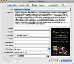 Books is a Free Download for Electronically Keeping Track of Your Library