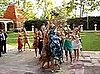 Woman Falls Catching Wedding Bouquet