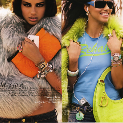 Adriana Lima Accessorizes With High-Tech Treats Adriana Lima Accessorizes With High-Tech Treats