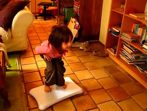 Capucine Plays Wii Fit Video