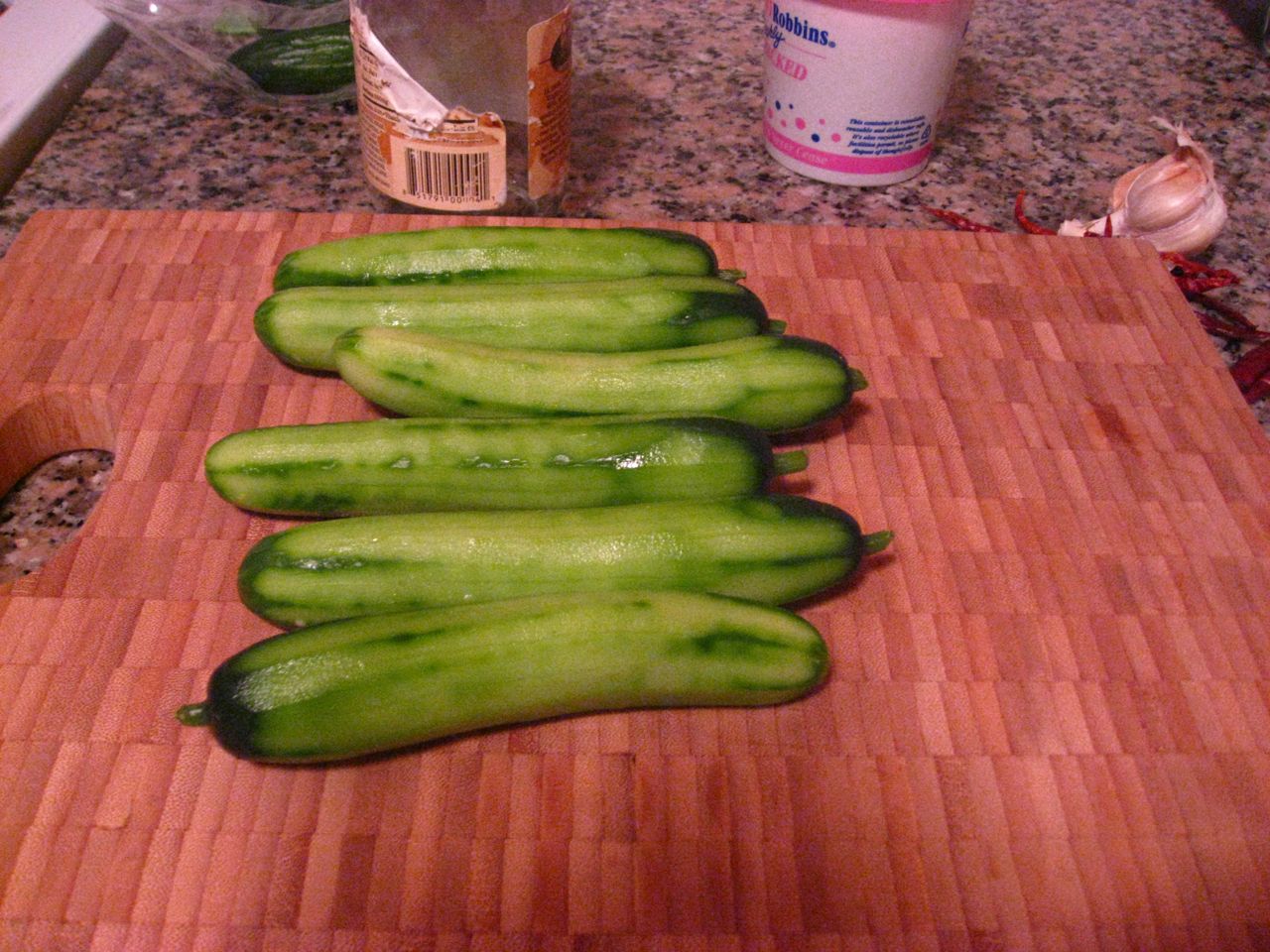 Peeled Cucumbers Peeled Cucumbers
