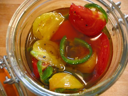 Pickled Farm-Stand Tomatoes Pickled Farm-Stand Tomatoes