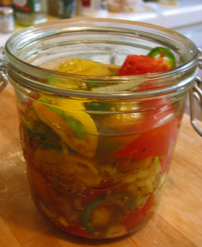 Pickled Farm-Stand Tomatoes Pickled Farm-Stand Tomatoes