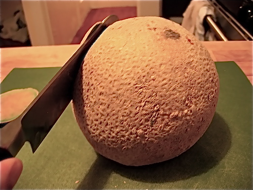 Preparing Cantaloupe