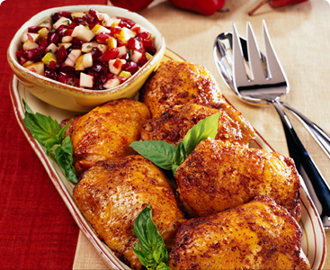 Monday's Leftovers: Roasted Chicken With Fall Fruit Salsa