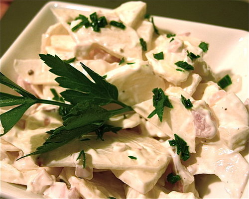 A Different Salad: Turnips in Sour Cream