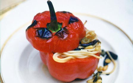 Fast & Easy Dinner: Pasta-Stuffed Peppers Fast & Easy Dinner: Pasta-Stuffed Peppers