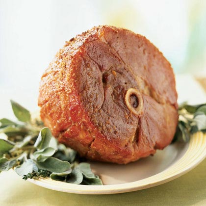 Gingersnap-Crusted Ham With Apricot Mustard Sauce Gingersnap-Crusted Ham With Apricot Mustard Sauce