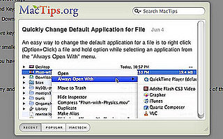 MacTips Widget - Now With New Features!