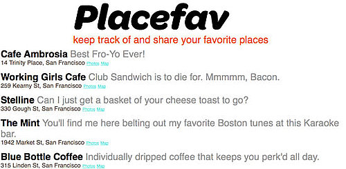 Save Your Favorite Spots With Placefav
