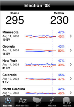 Election 08 App for Your iPhone