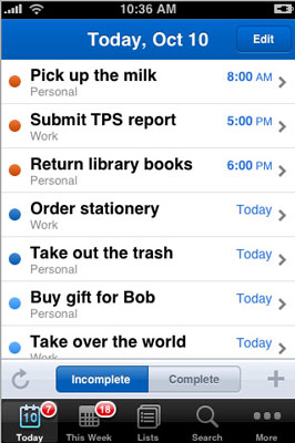 Remember the Milk For iPhone