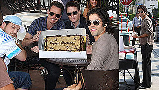 Photos of Adrian Grenier and Entourage Costars Celebrating His Birthday on Set