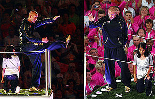 Photos of David Beckham's Appearance at Beijing Olympics Closing Ceremony