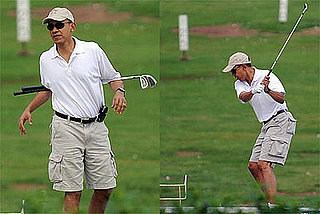 Photos of President Barack Obama Playing Golf in Hawaii, 12/21/2008