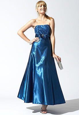 Blue evening gown