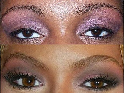 Beyonce's pink/purple smokey eye