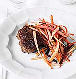 Fast and Easy Dinner: Steak With Root Vegetables