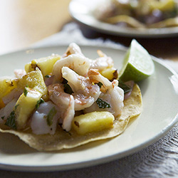 Monday's Leftovers: Pineapple-Shrimp Tostadas