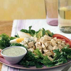 Fast & Easy Dinner: Cobb Salad with Green Goddess Dressing