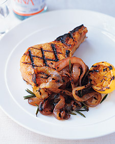 Sunday BBQ: Grilled Pork Chops and Onions