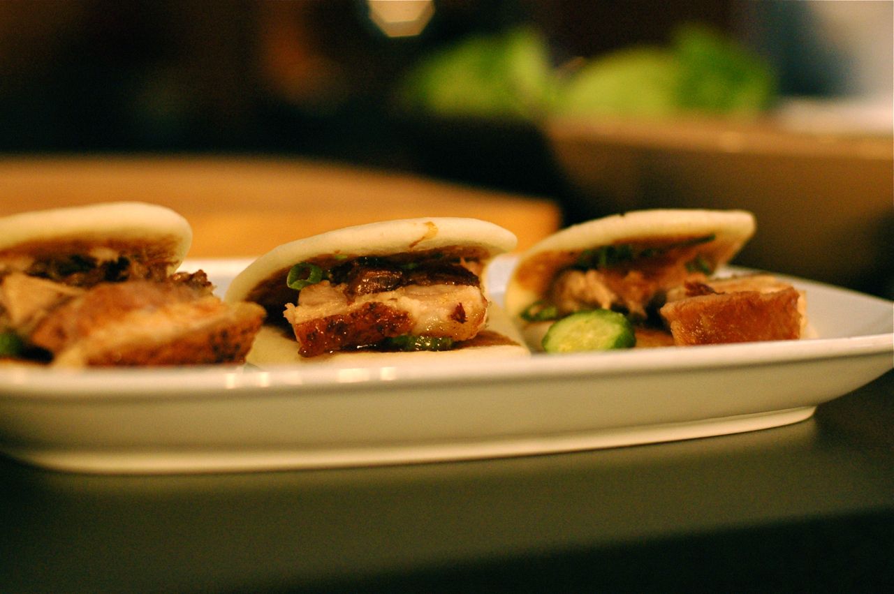 Rocco and I chatted while noshing on David Chang's pork buns. Rocco and I chatted while noshing on David Chang's pork buns.