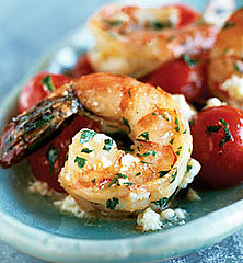 Fast & Easy Dinner: Shrimp With Cherry Tomatoes and Feta Fast & Easy Dinner: Shrimp With Cherry Tomatoes and Feta