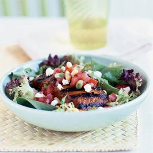 Fast & Easy Dinner: Grilled-Salmon Salad