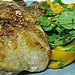 Garlic-Miso Pork Chops With Orange Bell Pepper and Arugula