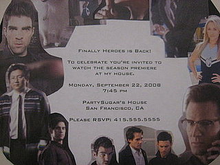 Come Party With Me: Heroes Season Premiere — Invite