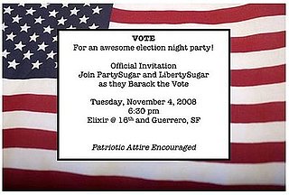 Come Party With Me: Election Night — Invite 
