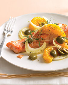 Fast & Easy Dinner: Seared Salmon With Oranges and Fennel Fast & Easy Dinner: Seared Salmon With Oranges and Fennel