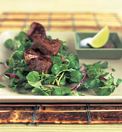 Fast & Easy Dinner: Beef With Onions and Watercress