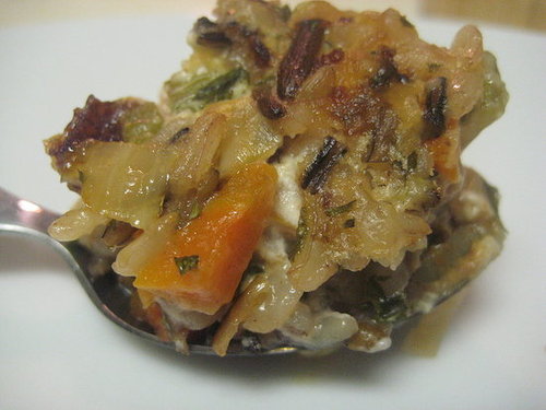 The Amazing Rice: Wild Rice and Goat Cheese Stuffing