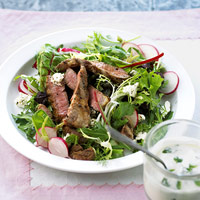 Fast & Easy Dinner: Herbed Lamb Steak Salads Fast & Easy Dinner: Herbed Lamb Steak Salads