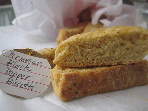 12 Days of Edible Gifts: Parmesan Black Pepper Biscotti