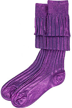 Miu Miu Mid thigh socks ($210) | NET-A-PORTER.COM