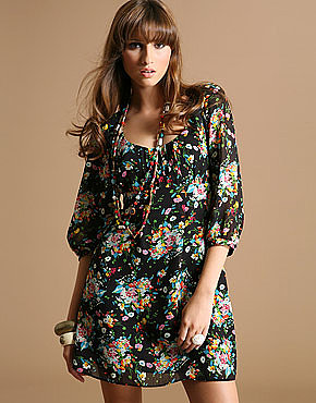 ASOS Floral Print Chiffon Dress ($59.52) at ASOS