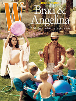 Brad to Shoot Angie and the Kids for W Magazine Cover! 