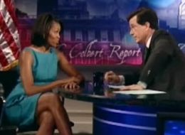 Stephen Colbert Sings to Michelle Obama