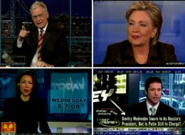 Letterman's Montage of Anchors (and Hillary Clinton) Mispronouncing Russian President Medvedev's Name
